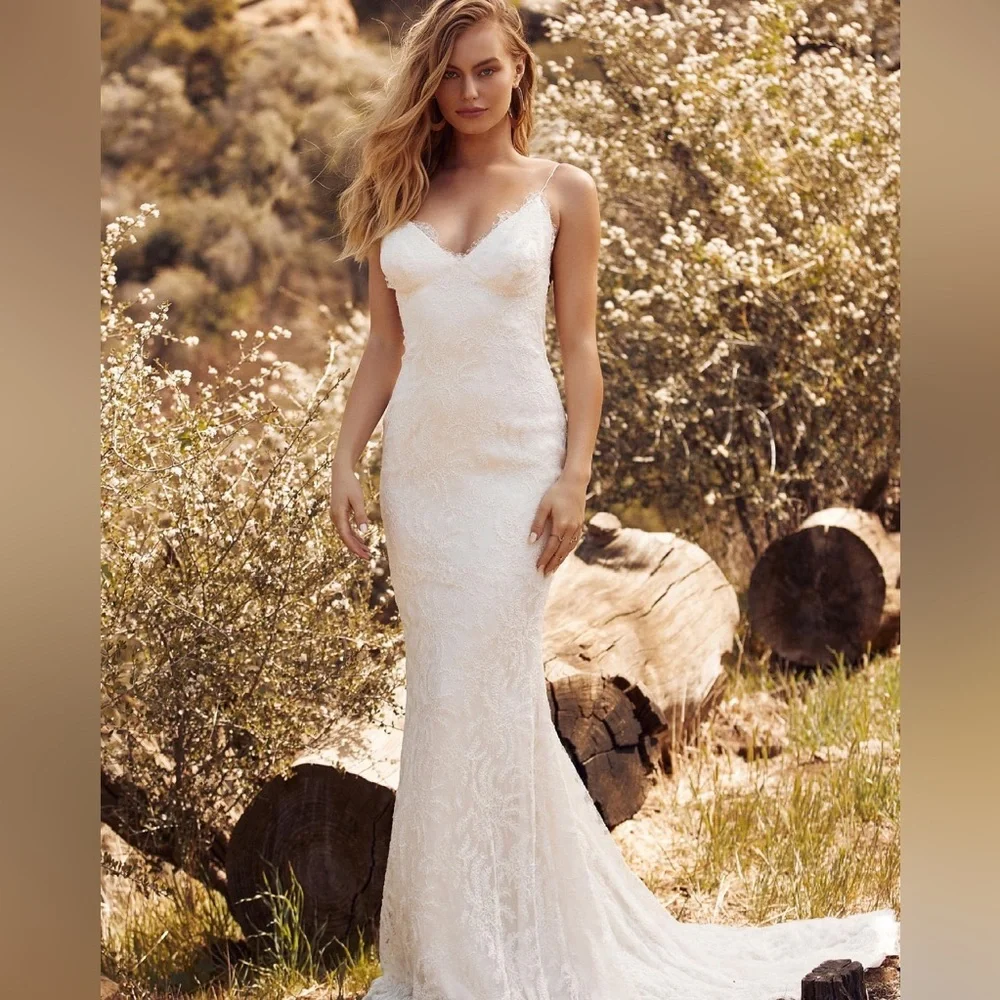 Katie May White Lace Wedding Dress - Picture 3 of 16
